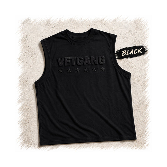 VetGang Summer Muscle Tee - Black