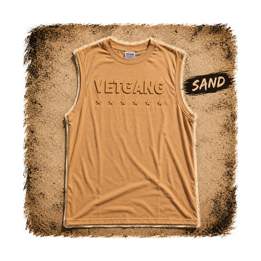VetGang Summer Muscle Tee - Sand