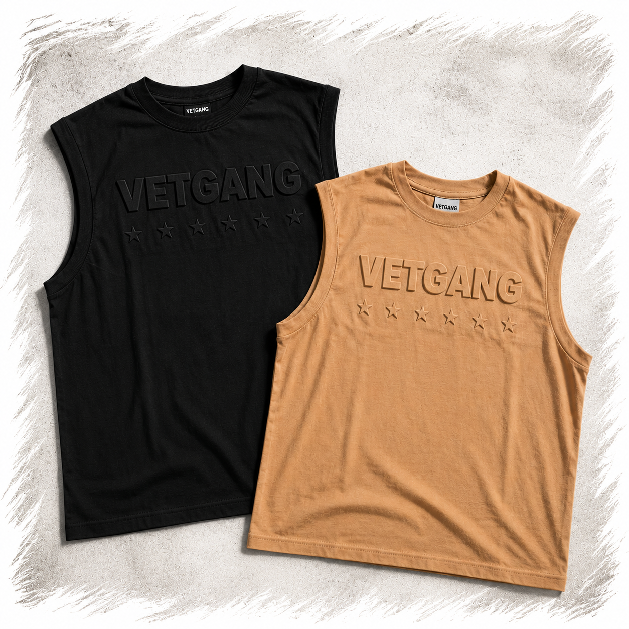 VetGang Summer Muscle Tee - Sand